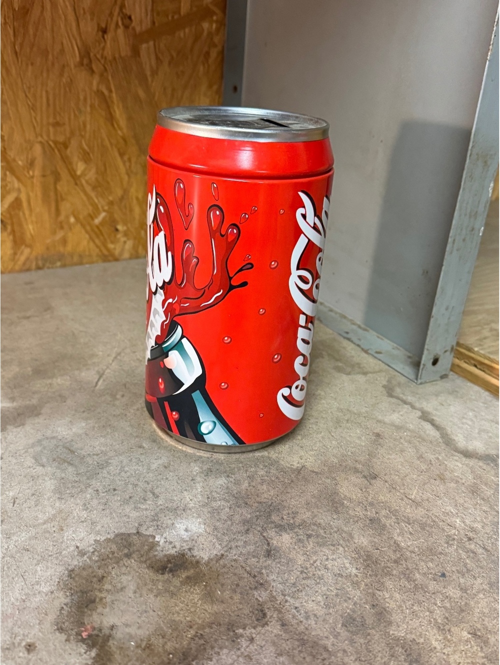 Vintage Coca-Cola Classic Red Can Coin Bank